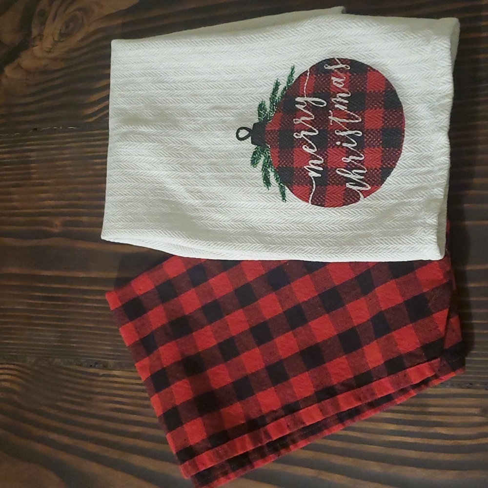 Decorative holiday dish towels